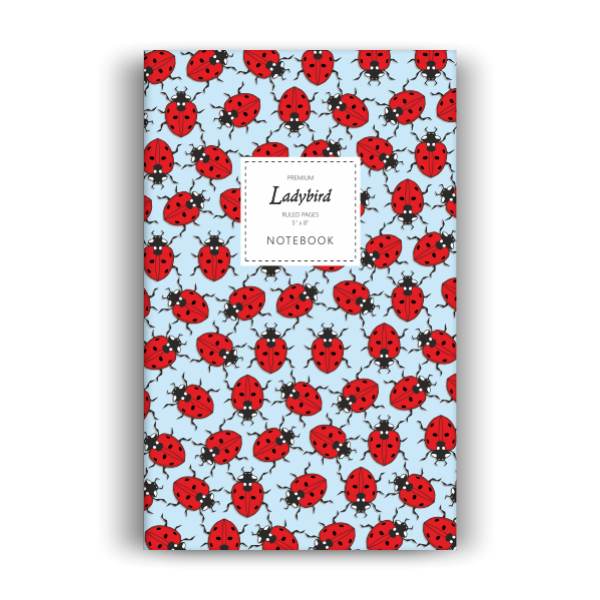 Ladybird Notebook: Sky Blue Edition (5x8 inches)