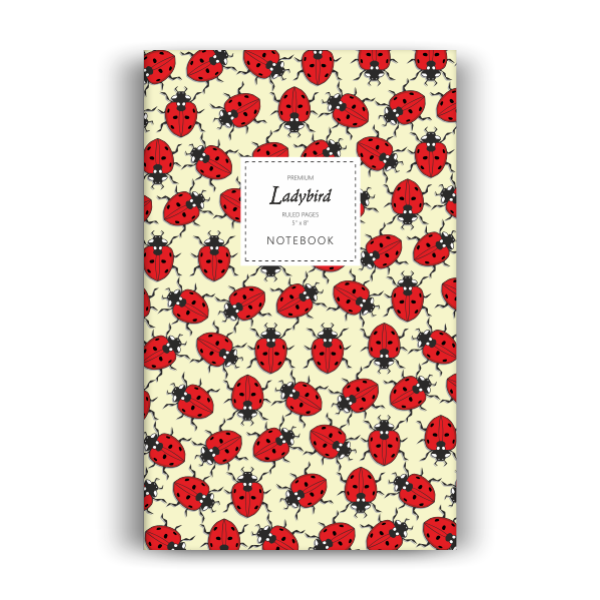 Ladybird Notebook: Yellow Edition (5x8 inches)