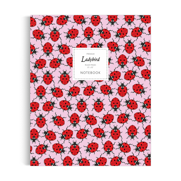 Ladybird Notebook: Pink Edition (8x10 inches)