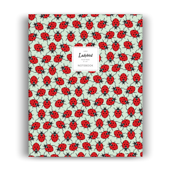 Ladybird Notebook: Spring Green Edition (8x10 inches)