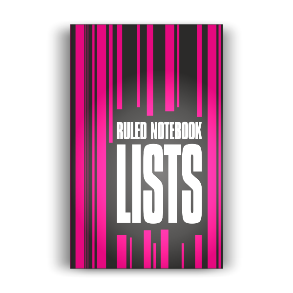 Notebook: Lists - Deep Pink Edition (5x8 inches)