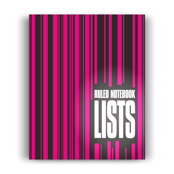 Lists Notebook: Deep Pink Edition (8x10 inches)