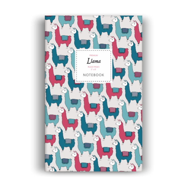 Llama Notebook: Mountain Edition (5x8 inches)