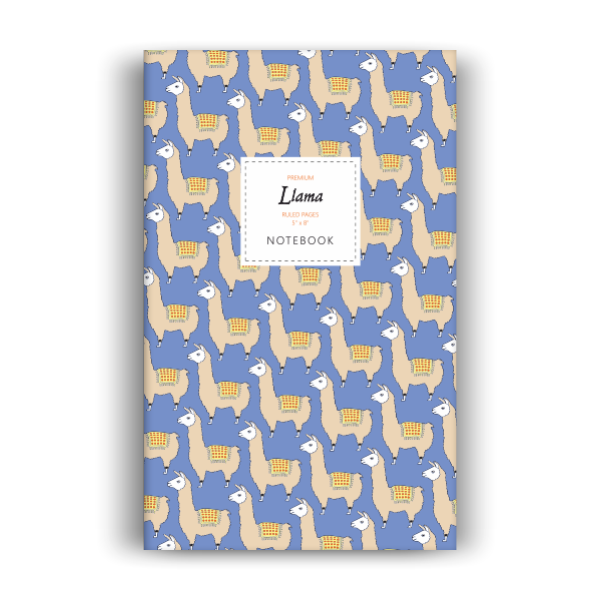Llama Notebook: Purple Edition (5x8 inches)