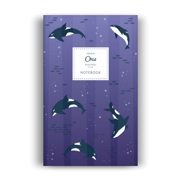 Orca Notebook: Amethyst Edition (5x8 inches)
