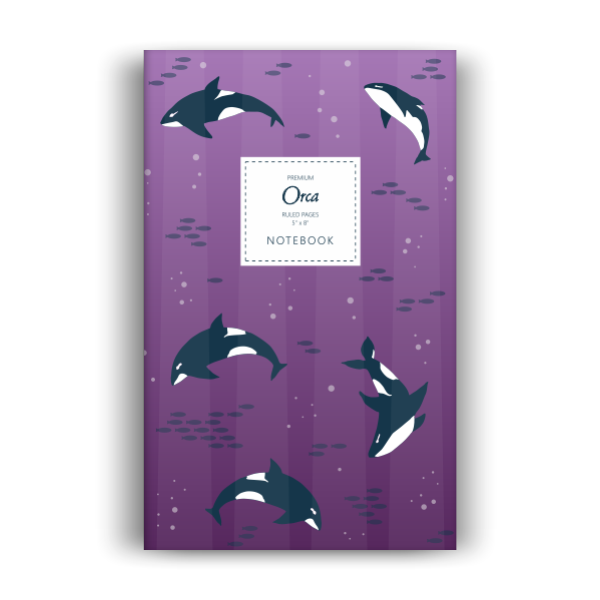 Orca Notebook: Fuchia Edition (5x8 inches)