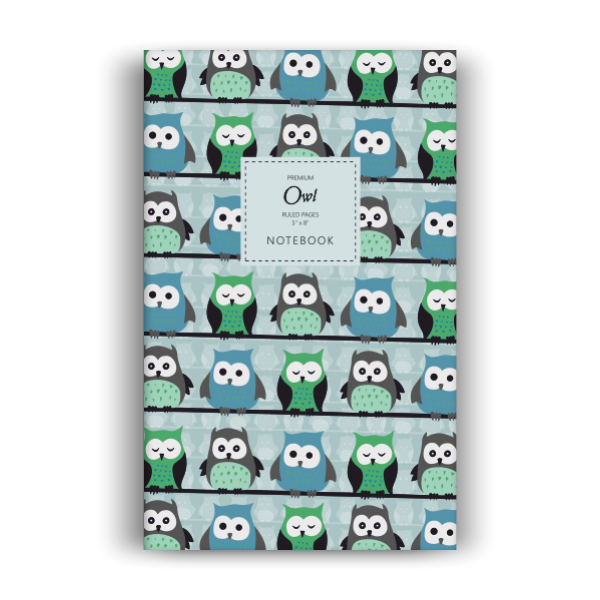 Owl Notebook: Mint Edition (5x8 inches)