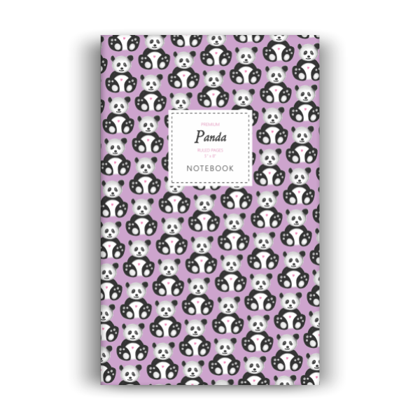 Panda Notebook: Pink Edition (5x8 inches)
