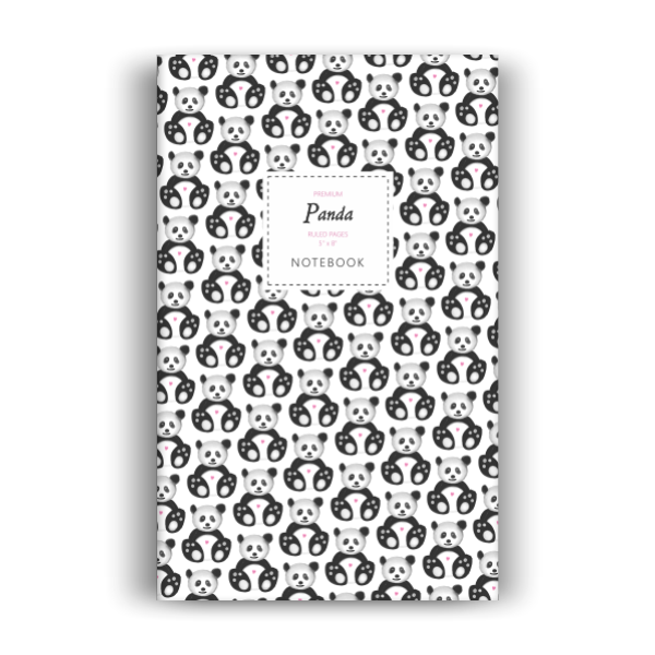 Panda Notebook: White Edition (5x8 inches)