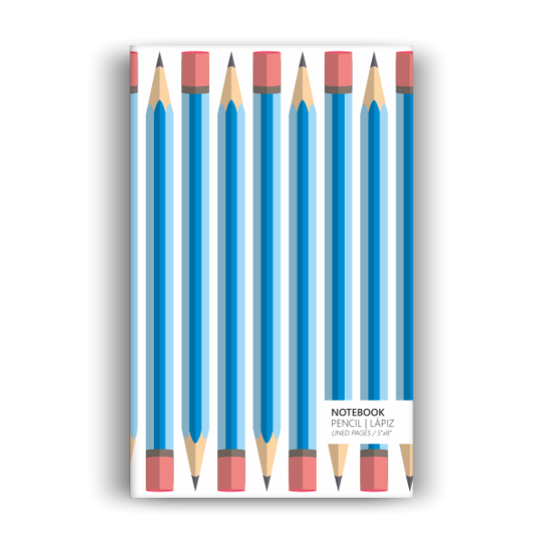 Pencil Notebook: Light Blue Edition (5x8 inches)