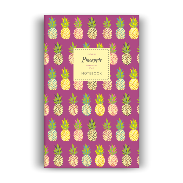 Pineapple Notebook: Purple Edition (5x8 inches)