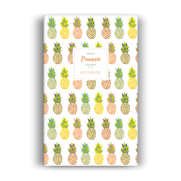 Pineapple Notebook: White Edition (5x8 inches)
