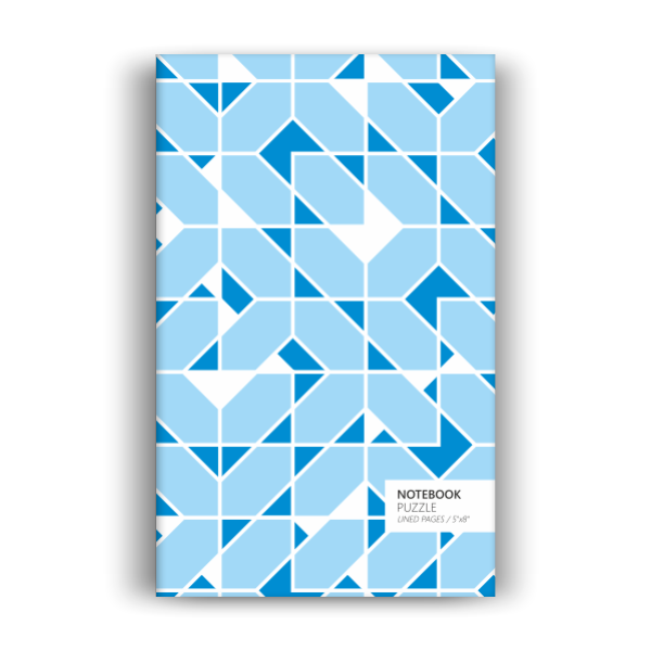 Puzzle Notebook: Blue Edition (5x8 inches)