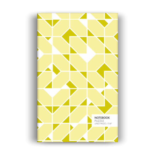 Puzzle Notebook: Yellow Edition (5x8 inches)