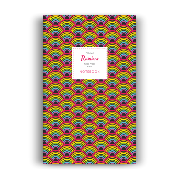 Rainbow Notebook: Dark Edition (8x10 inches)