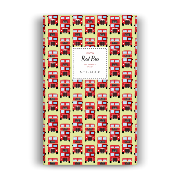 Red Bus Notebook: Yellow Edition (5x8 inches)