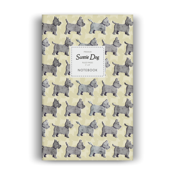 Scottie Dog Notebook: Olive Edition (5x8 inches)