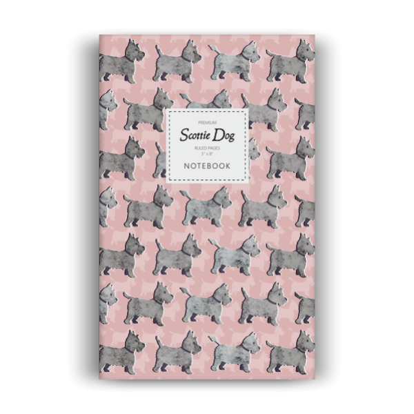 Scottie Dog Notebook: Rose Edition (5x8 inches)