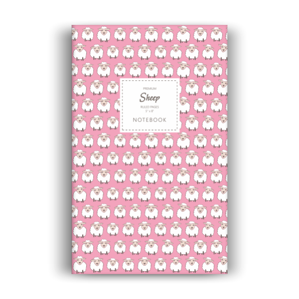 Sheep Notebook: Pink Edition (5x8 inches)