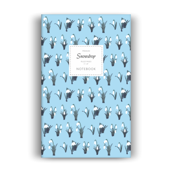 Snowdrop Notebook: Sky Blue Edition (5x8 inches)