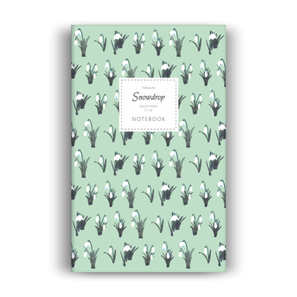 Snowdrop Notebook: Spring Green Edition (5x8 inches)