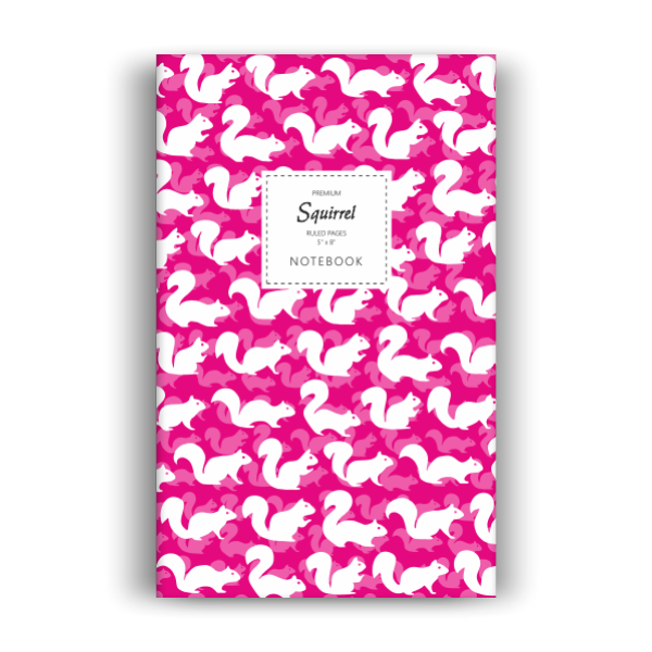 Notebook: Squirrel - Electric Pink Edition (5x8 inches)