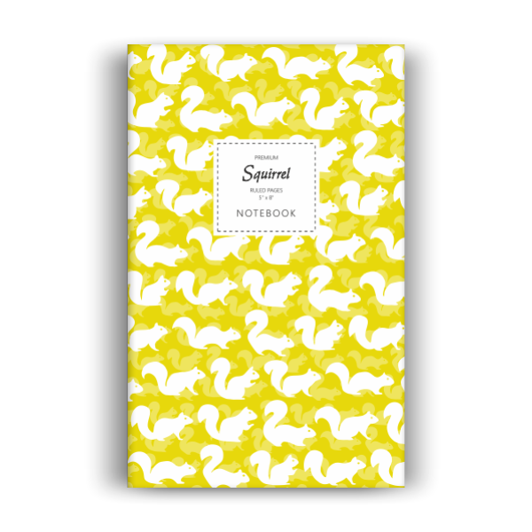 Squirrel Notebook: Yellow Edition (5x8 inches)