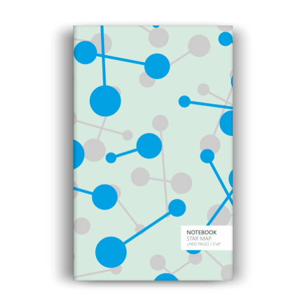 Star Map Notebook: Mint Edition (5x8 inches)