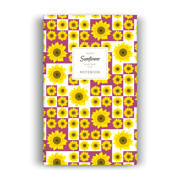 Sunflower Notebook: Plum Edition (5x8 inches)