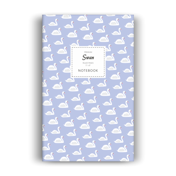 Swan Notebook: Lavender Edition (5x8 inches)