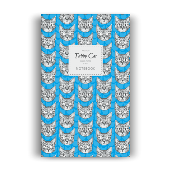 Tabby Cat Notebook: Royal Blue Edition (5x8 inches)