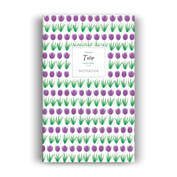 Tulip Notebook: Purple Edition (5x8 inches)
