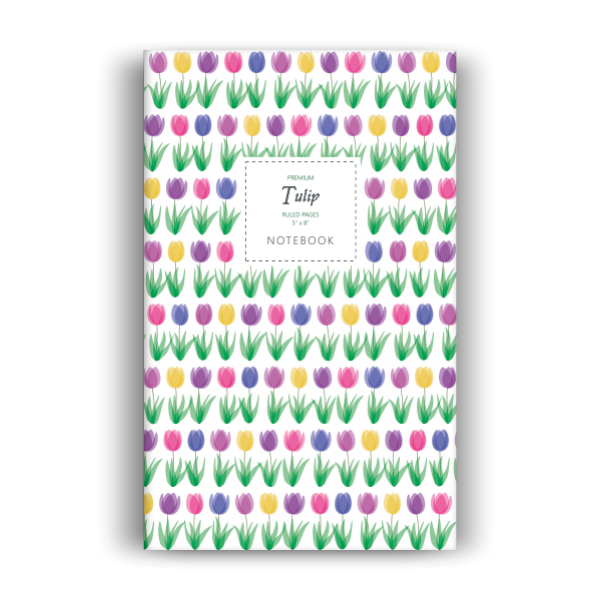 Tulip Notebook: Rainbow Edition (5x8 inches)