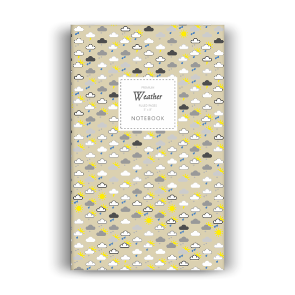 Weather Notebook: Golden Edition (5x8 inches)
