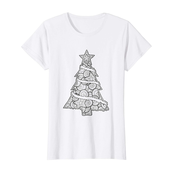 T-Shirt Colouring: Christmas Tree (Womens Edition)