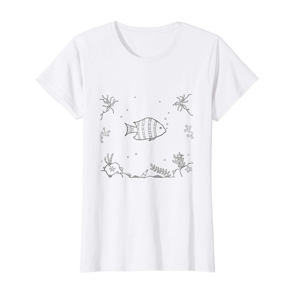 T-Shirt Colouring: Fish (Womens Edition)
