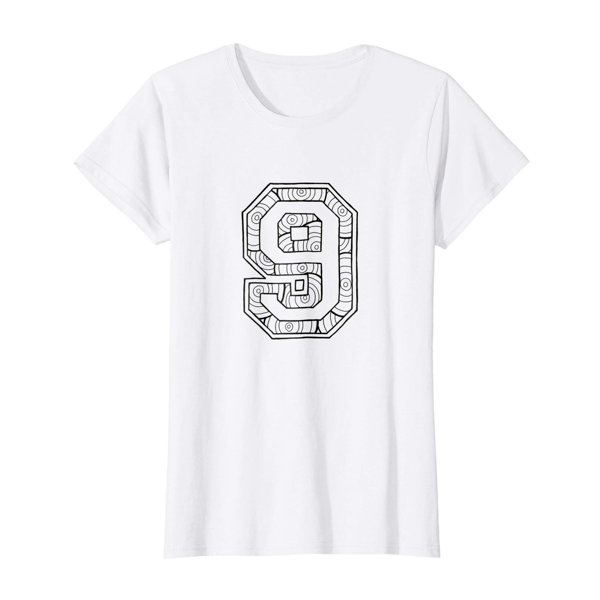 T-Shirt Colouring: Number 9 (Womens Edition)