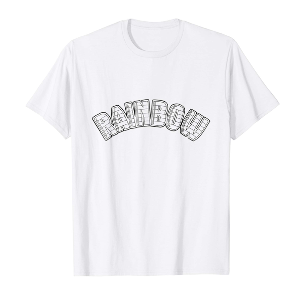 T-Shirt Colouring: Rainbow (Mens Edition)