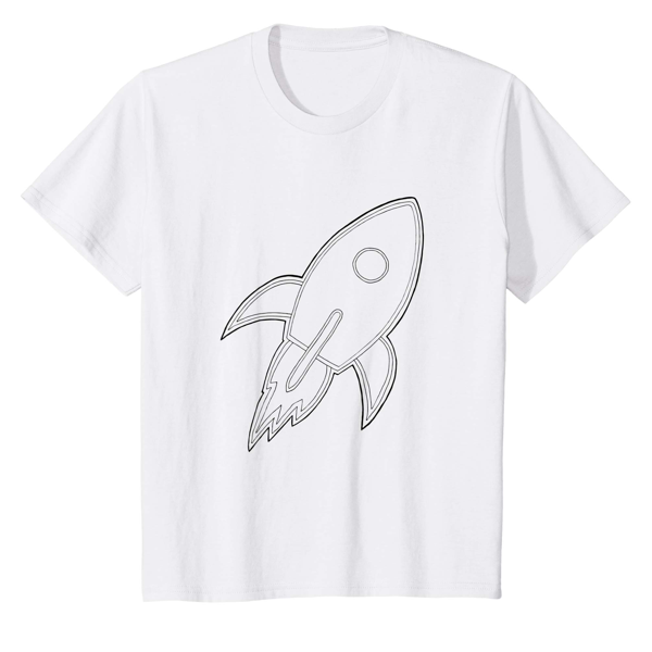 T-Shirt Colouring: Rocket (Kids Edition)
