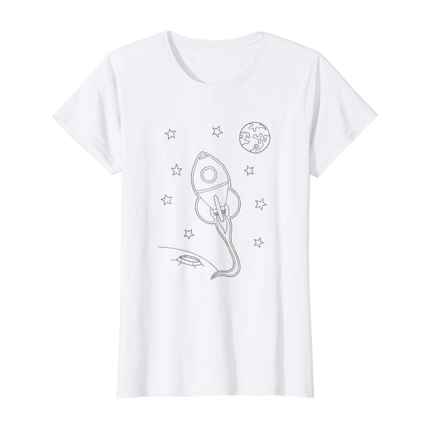 T-Shirt Colouring: Space (Womens Edition)
