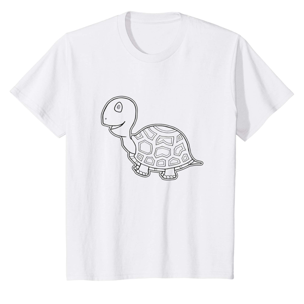 T-Shirt Colouring: Tortoise (Kids)