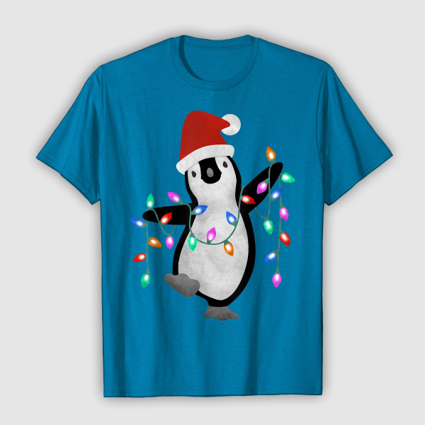 Tops & T-Shirts: Christmas Party Penguin