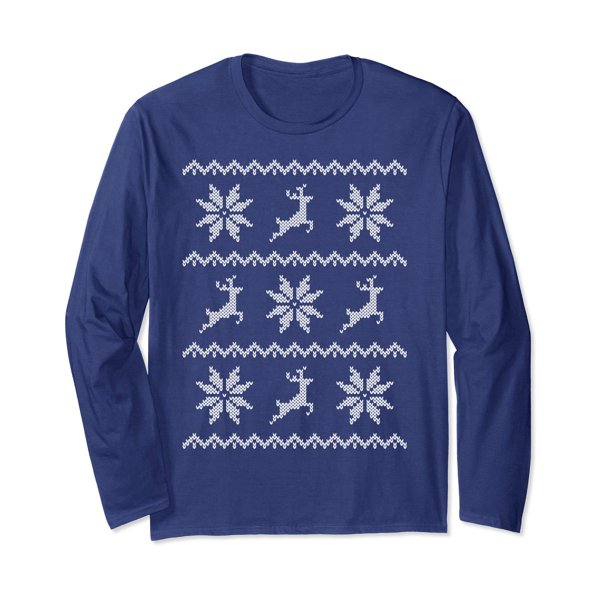Tops & T-Shirts: Christmas Knitted Effect (Unisex)