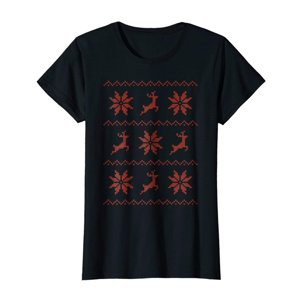 Tops & T-Shirts: Christmas Knitted Effect (Womens)