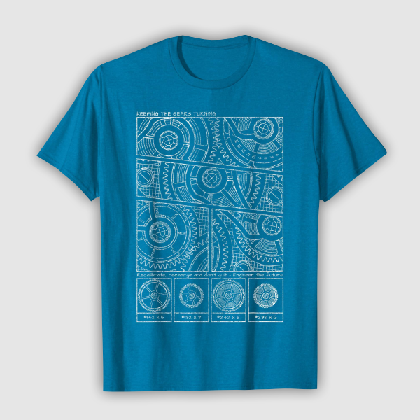 Tops & T-Shirts: Engineer Blueprint